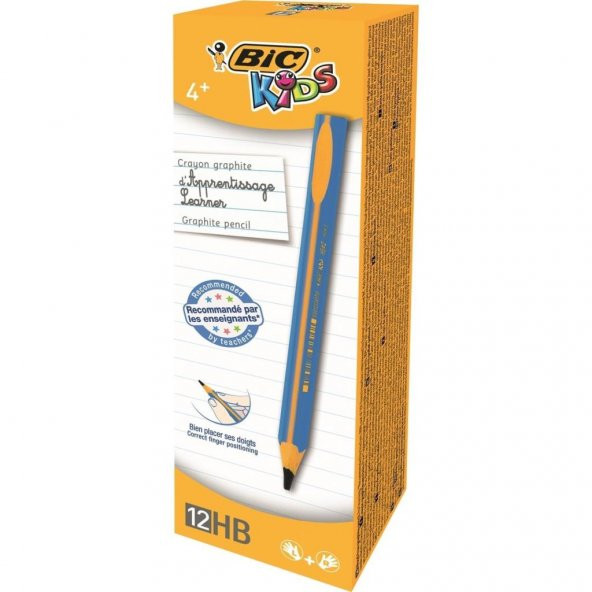 Bic Kurşun Kalem Kids Evolution HB Üçgen Jumbo 12 Lİ Mavi 919262