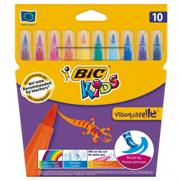 Bic Keçeli Boya Kalemi Visa 10 Renk 828964