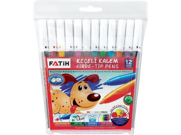 Fatih Keçeli Boya Kalemi 12 Renk 34020