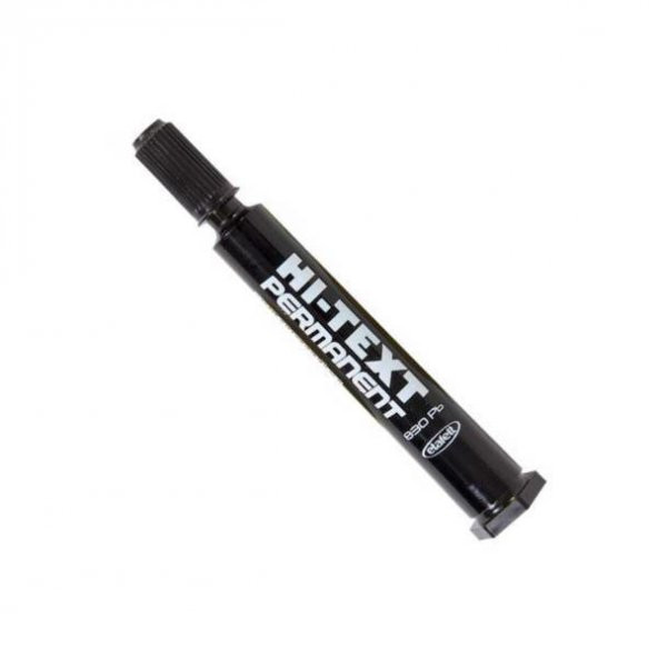 Hi-Text Markör Permanent Kesik Uçlu Siyah 830PC