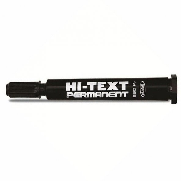 Hi-Text Markör Permanent Yuvarlak Uçlu Siyah 830PB