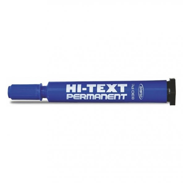 Hi-Text Markör Permanent Yuvarlak Uçlu Mavi 830PB