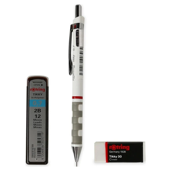 Rotring Okul Seti Versatil+Min Silgi Hediyeli 0.7 MM Beyaz RO-KK07-07B