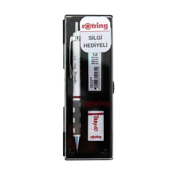 Rotring Okul Seti Versatil+Min Silgi Hediyeli 0.5 MM Beyaz RO-KK07-05B
