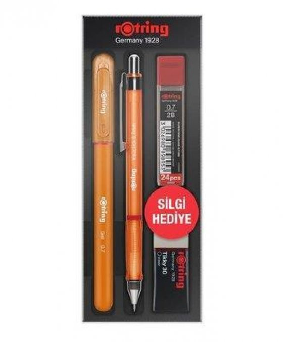 Rotring Okul Seti Visuclick+Jel 0.7 MM Turuncu