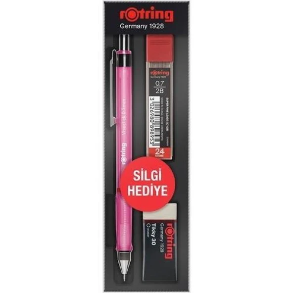 Rotring Okul Seti Visuclick Versatil/Min Silgi 0.7 MM Pembe RO-VK07
