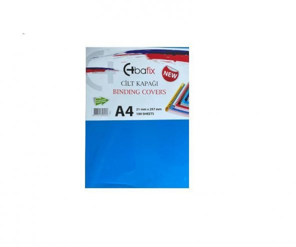 Bafix Cilt Kapağı Plastik Opak A4 160 MIC Mavi