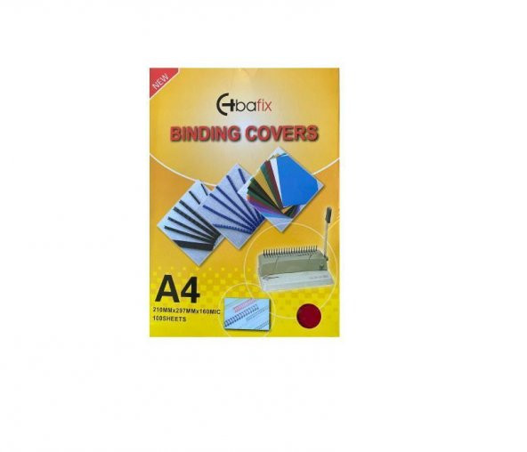 Bafix Cilt Kapağı Plastik Opak A4 160 MIC Kırmızı
