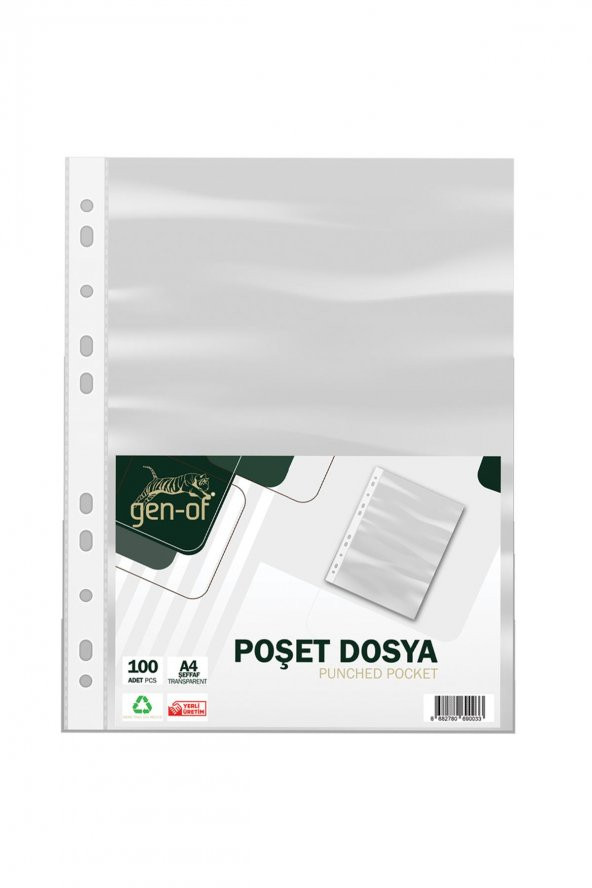 Gen-Of A4 Poşet Dosya 100 Lü