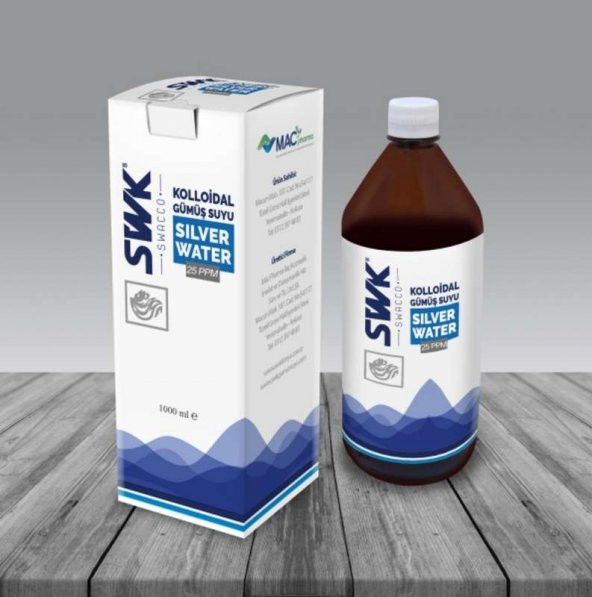Swk Kolloidal Gümüş Suyu 25 Ppm 1000 ML - 1