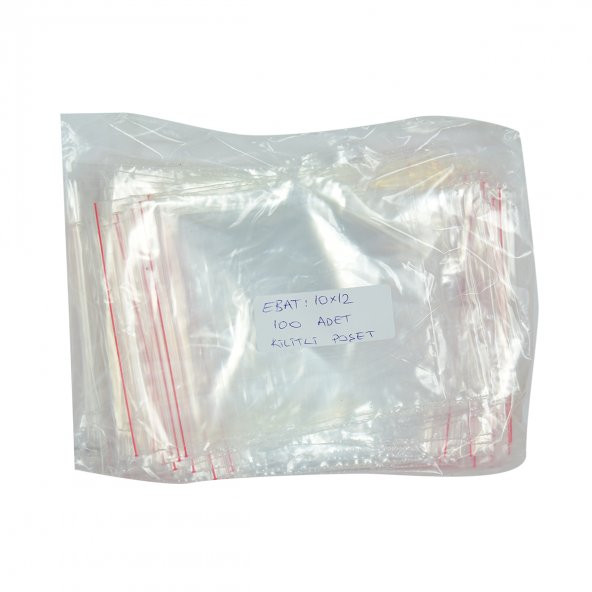 LokmanAVM Kilitli Naylon Torba Poşet 10X12 Cm Şeffaf 100 Adet 1 Paket - 2