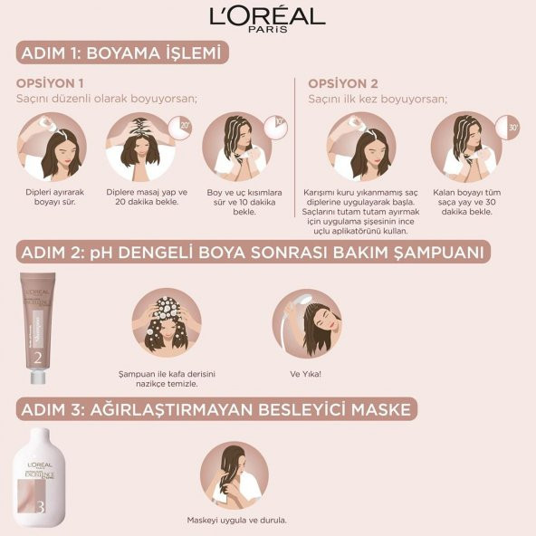 Loreal Excellence Creme Saç Boyası Nude Renkler  8u Nude Koyu Sarı - 5