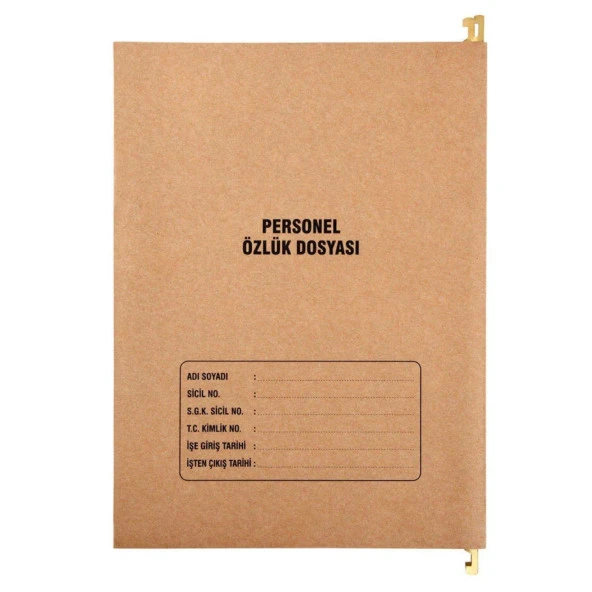 Metal Askılı Personel Özlük Dosyası 8 Yapraklı 50 Li Paket - 3