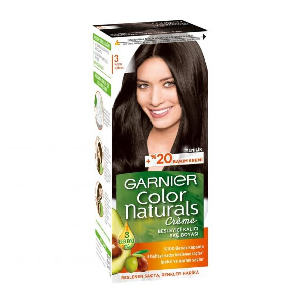 Garnıer Color Naturals Krem Saç Boyası   3 Koyu Kahve
