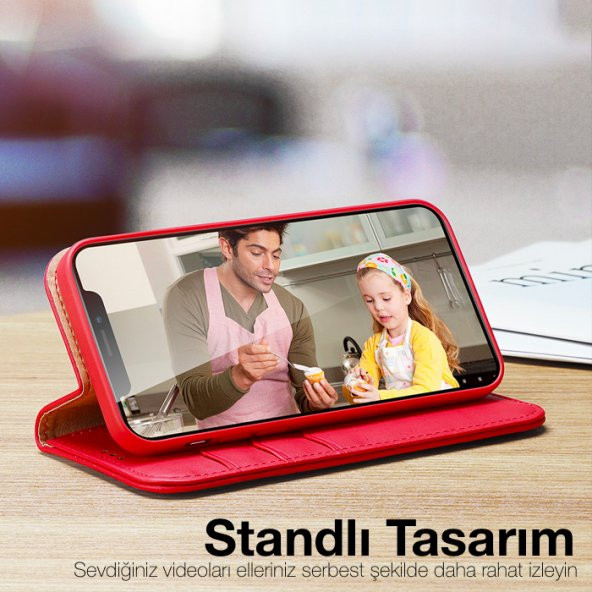 Dux Ducis iPhone 13 Pro Max Kılıf Mıknatıslı Cüzdanlı Deri Kılıf Hivo Series - 10