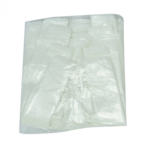 Ekonomik Mini Boy Atlet Hışır Poşet 30X20 Cm İnce Beyaz 250 Adet 1 Paket - 4