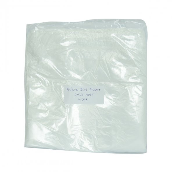 Ekonomik Küçük Boy Atlet Hışır Poşet 38X22 Cm İnce Beyaz 250 Adet 1 Paket - 4