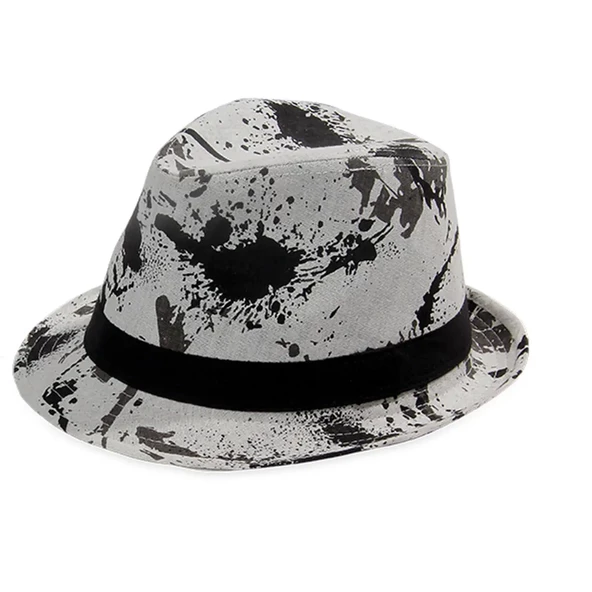 Desenli Kadın Fötr Şapka 1565 - Resim 3