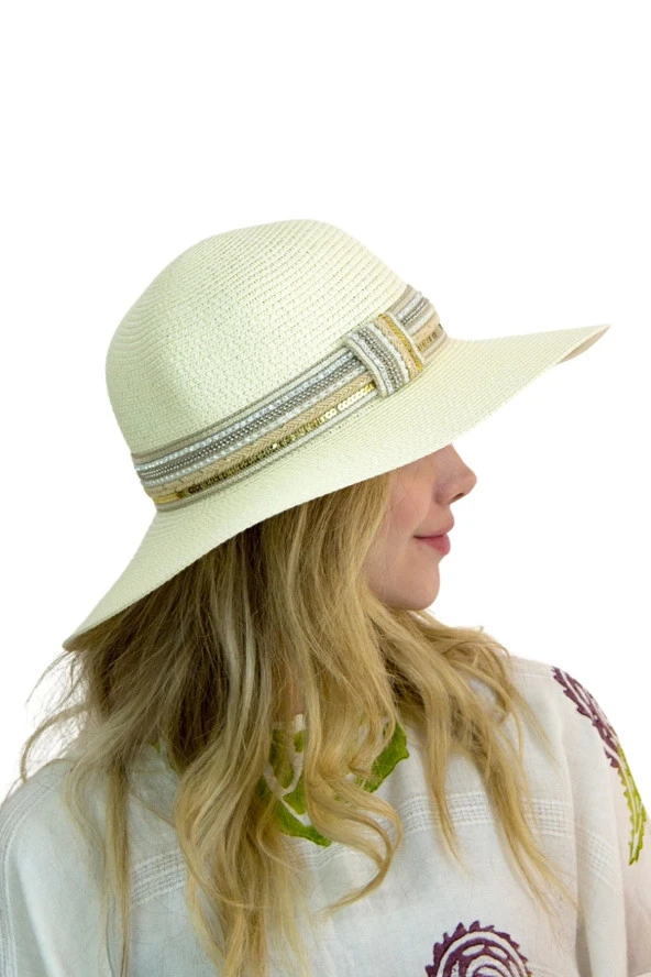 Kadın Hasır Şapka 1442 - 4