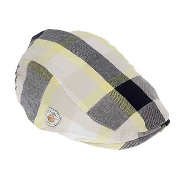 Erkek Yazlık Ekose Kasket 1033 - Resim 2