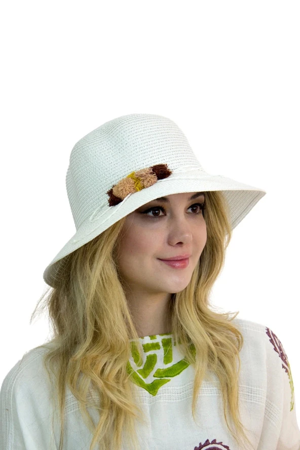 Kadın Hasır Şapka 3851 - 8