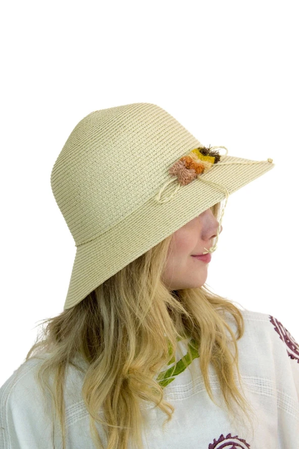 Kadın Hasır Şapka 3851 - 10