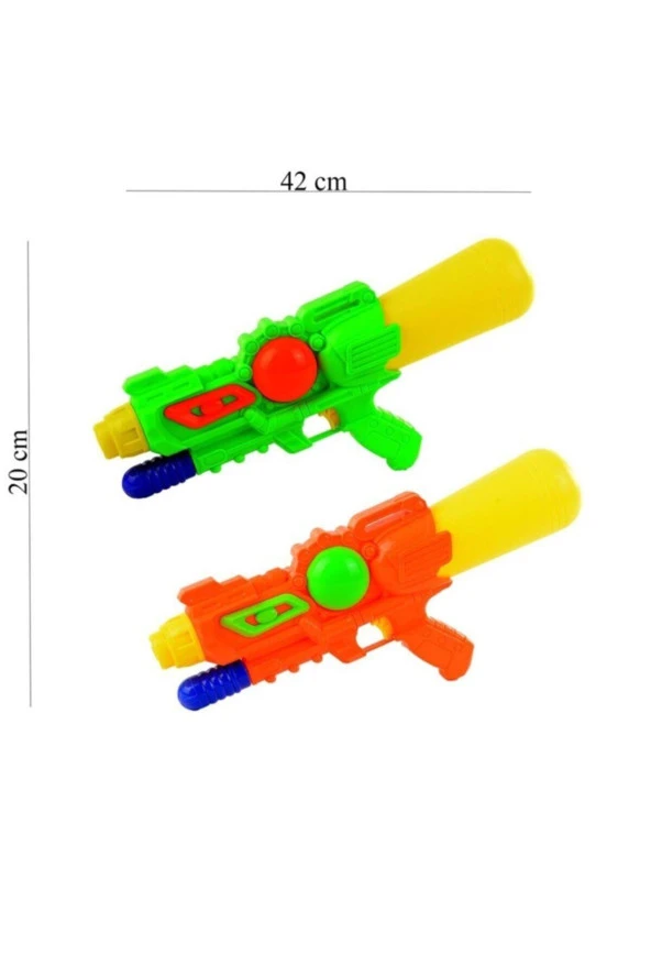 Duman Pompalı Su Tabancası Poşetli 40 Cm (Karışık Renk 1 Adet)