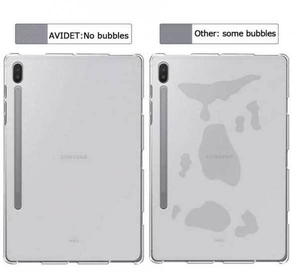 Samsung Galaxy Tab S7 Plus T970 Kılıf Şeffaf Tablet Süper Silikon - 7