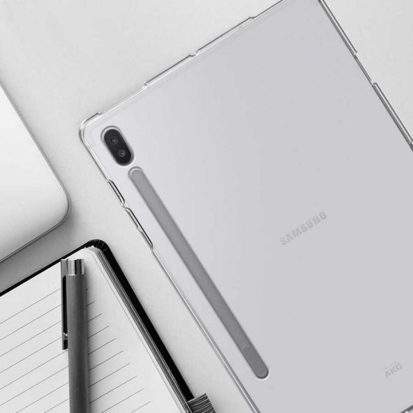 Samsung Galaxy Tab S7 Plus T970 Kılıf Şeffaf Tablet Süper Silikon - 8