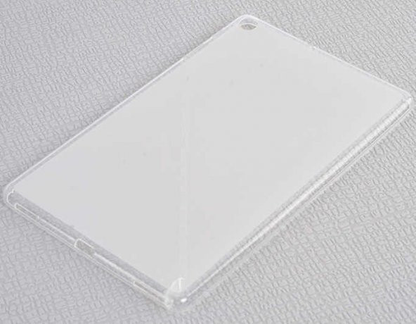 Samsung Galaxy Tab A 10.1 (2019) T510 Kılıf Şeffaf Süper Silikon Kamera Korumalı