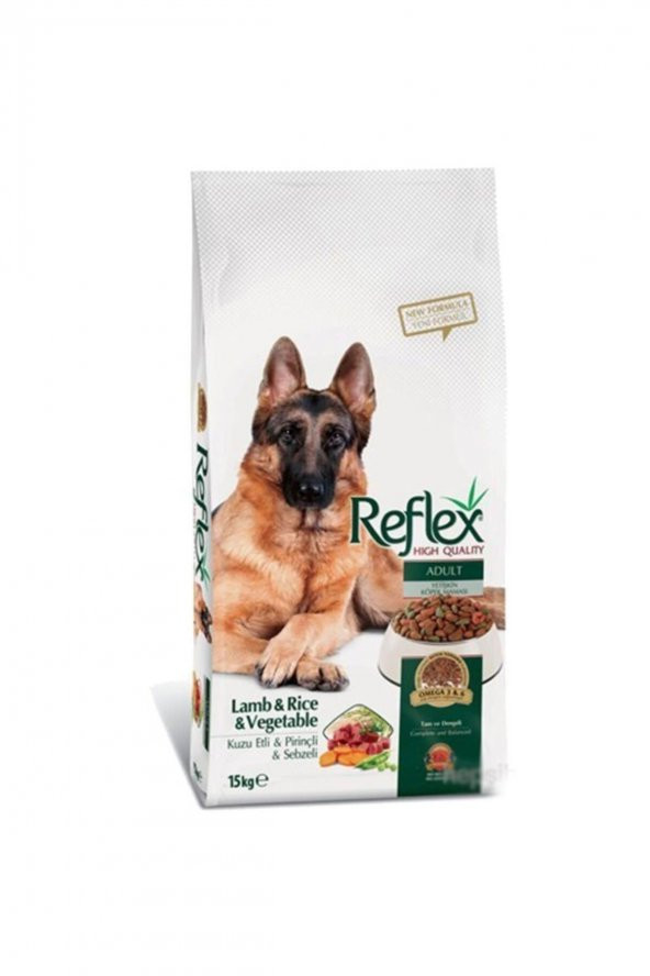 Kuzu Etli, Pirinçli Ve Sebzeli Yetişkin Köpek Maması 15 kg