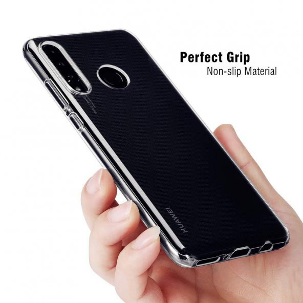 Huawei P30 Lite Kılıf Şeffaf Süper Silikon Kılıf + 6D Nano Cam - 2