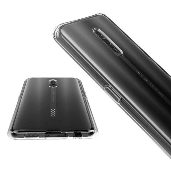 Oppo Reno Zore Süper Silikon Kılıf Kamera Korumalı + Nano Cam - 3