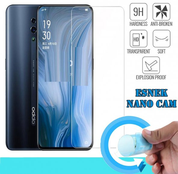 Oppo Reno Zore Süper Silikon Kılıf Kamera Korumalı + Nano Cam - 5