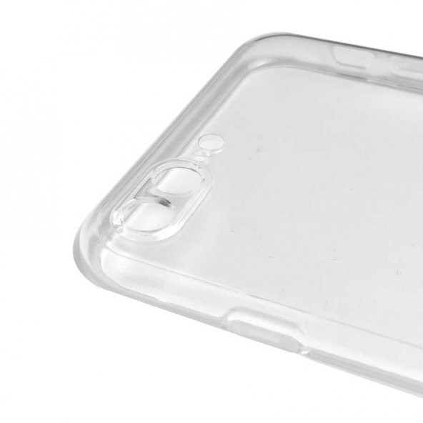 Apple iPhone 7 Plus Kılıf Kamera Korumalı Şeffaf Süper Silikon Kapak - Resim 3