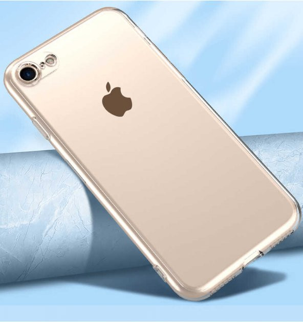 Apple iPhone SE 2020 Kılıf Kamera Korumalı Şeffaf Süper Silikon Kapak - 6