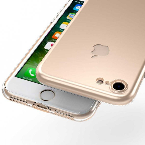 Apple iPhone SE 2020 Kılıf Kamera Korumalı Şeffaf Süper Silikon Kapak - 7