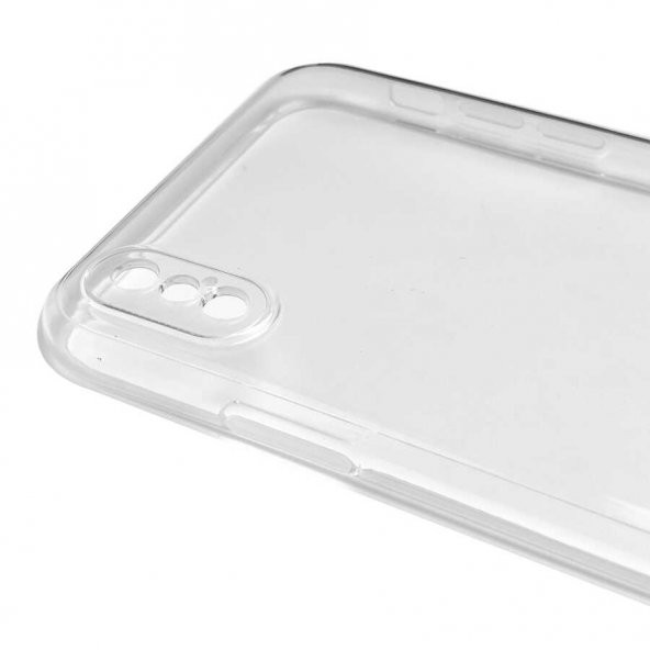 Apple iPhone XS Max 6.5 Kılıf Kamera Korumalı Şeffaf Süper Silikon Kapak - 3