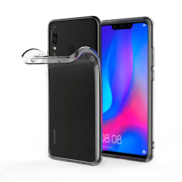 Huawei P Smart 2019 Kılıf Şeffaf Süper Silikon Kapak - 2