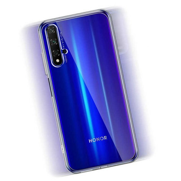 Huawei Nova 5T Kılıf Şeffaf Süper Silikon Kapak - 3