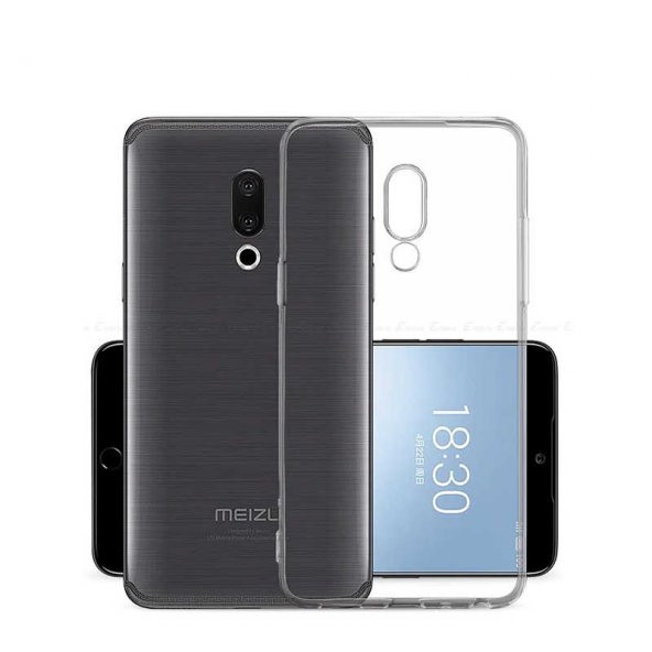 Meizu X8 Kılıf Şeffaf Süper Silikon Kamera Korumalı