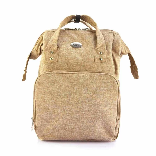 Tommybaby Lucca Anne Bebek Bakım Sırt Çantası-Ultra Hafif Keten Kumaş - 8
