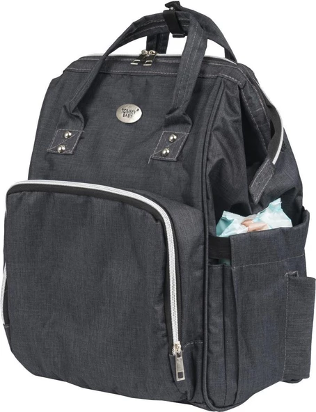Tommybaby Lucca Anne Bebek Bakım Sırt Çantası-Ultra Hafif Keten Kumaş - 9