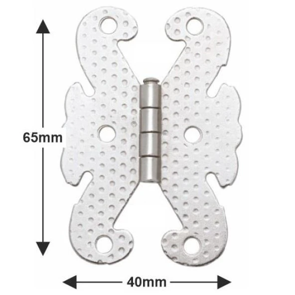 Kelebek Menteşe Metal 40*65mm Bakır (2 Adet) - 2