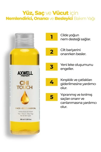 Chi Touch Çok Amaçlı Mucizevi Bakım Yağı (Yüz-Vücut-Saç) 100ML - 2