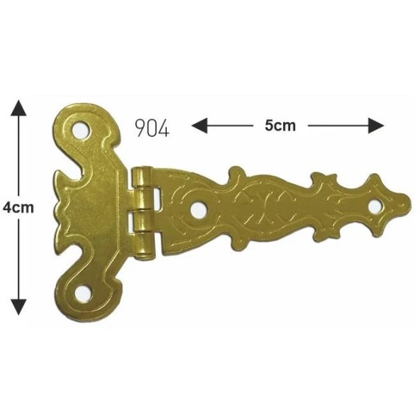 Kelebek Menteşe Metal Tek Kuyruk Nikel (2 Adet) - 2