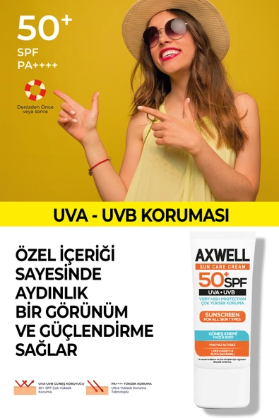 Sun Care Cream Güneş Kremi Yüksek Koruma 30 SPF 50ml 4 Lü Fırsat Seti - 2