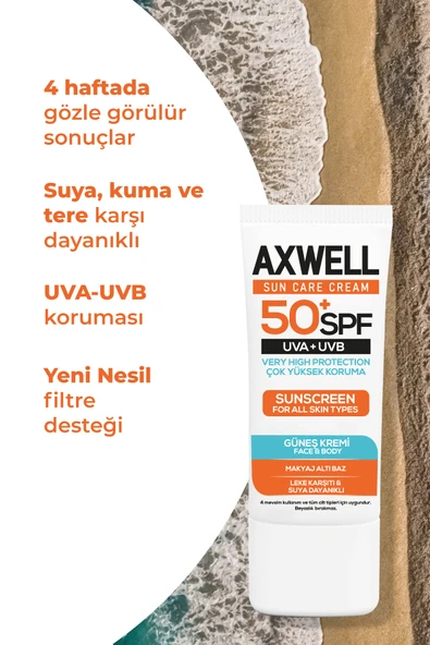 Sun Care Cream Güneş Kremi Yüksek Koruma 30 SPF 50ml 4 Lü Fırsat Seti - 4