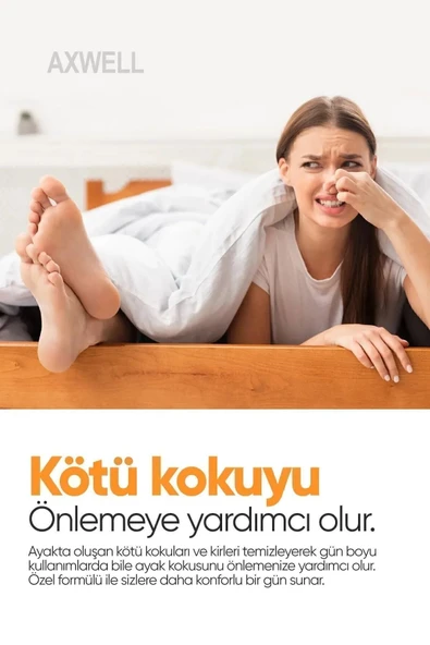 Axwell Premium Portakal Aromalı Ayak Bakım Peeling Spreyi 250ml - 4