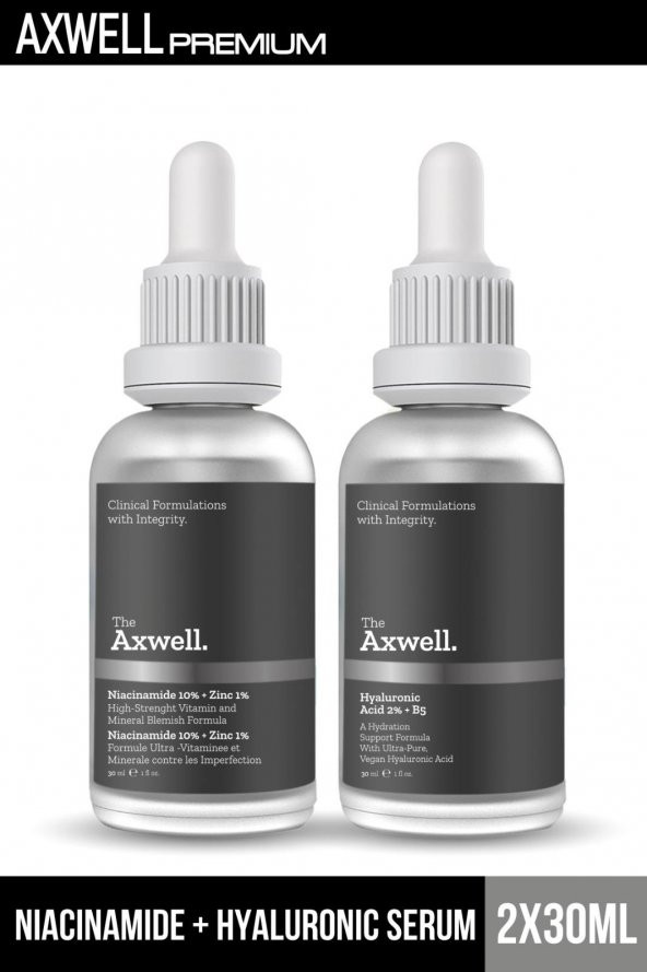 AXWELL Premium Gözenek, Siyah Nokta ve Akne(Sivilce) Giderici Bakım Serumu(Niacinamide 10 +Zınc Pca